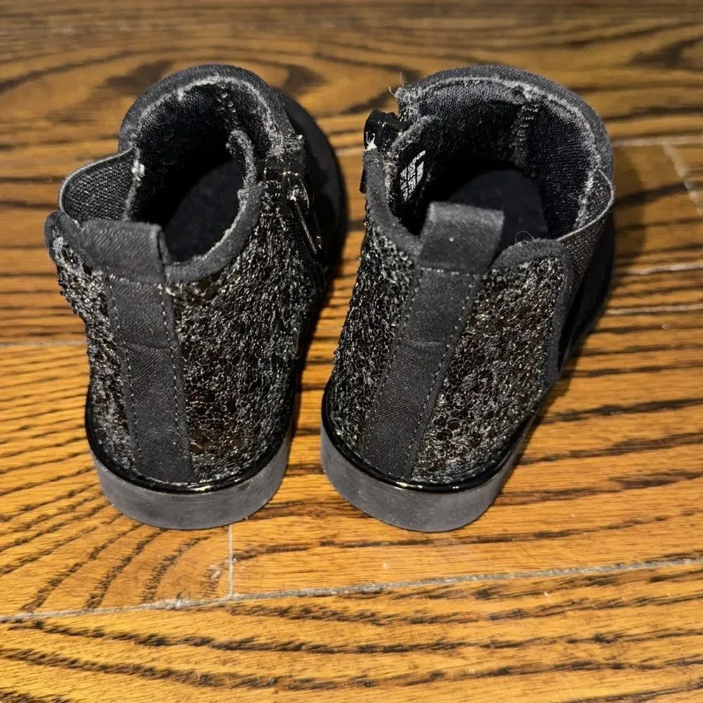 Harper Canyon Kids Black Ankle Boots 6C